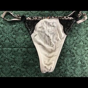 “Kiss me” leopard print Victoria secret thong